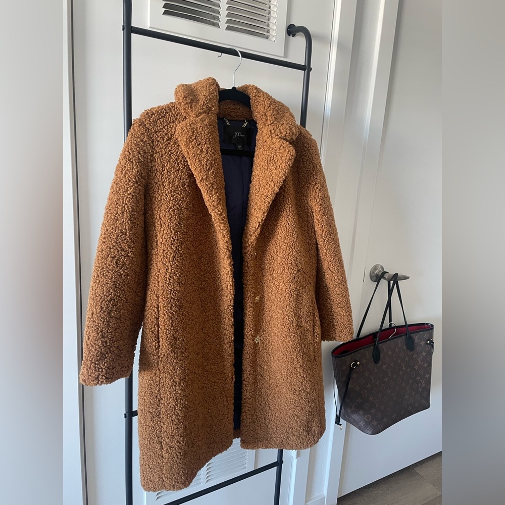 J.Crew teddy coat xsp